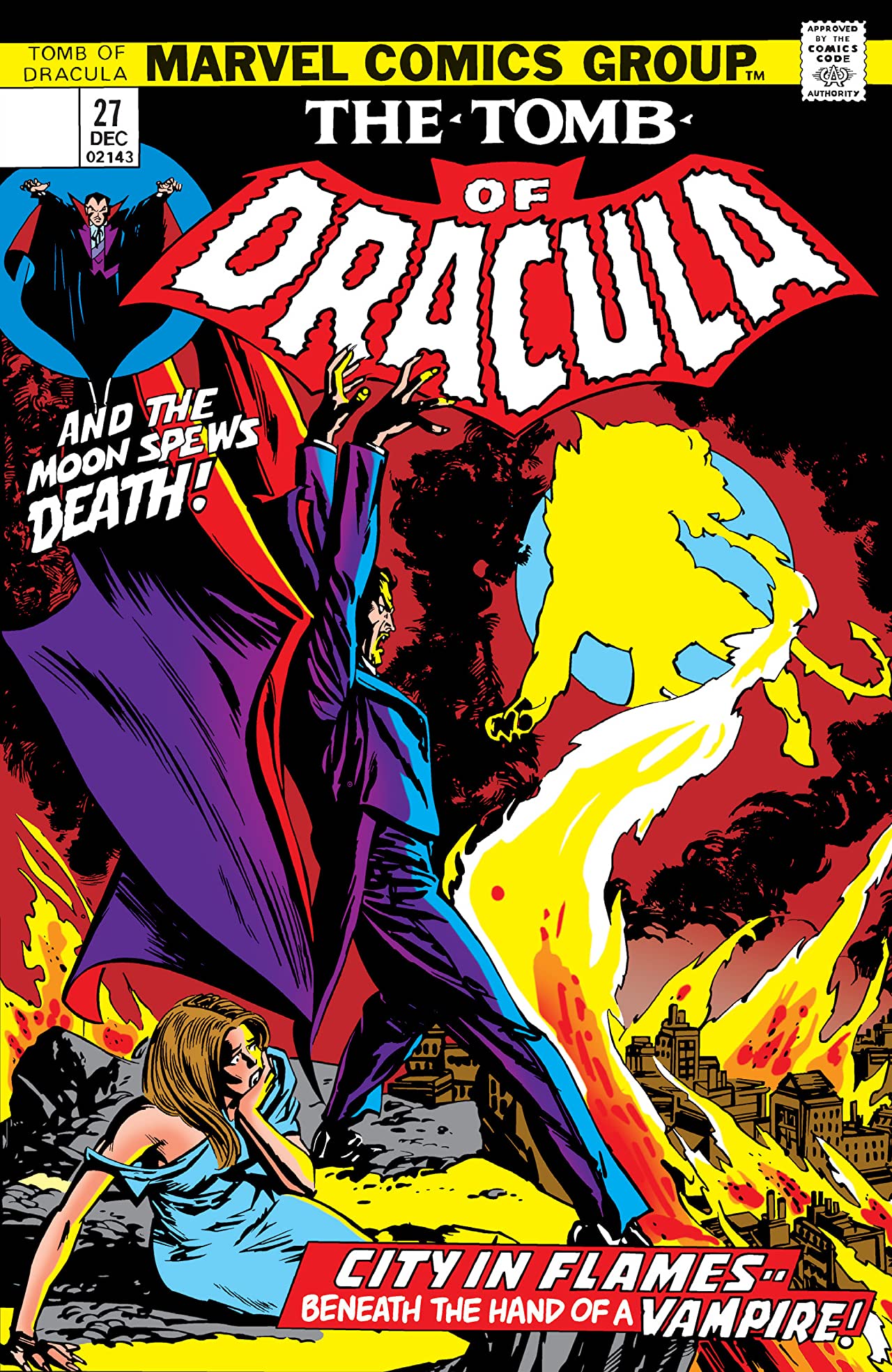 Tomb of Dracula #27 cover