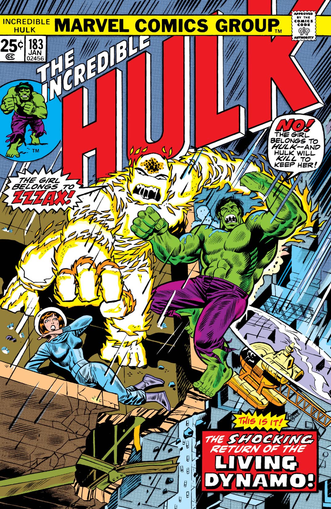 The Incredible Hulk #183 cover