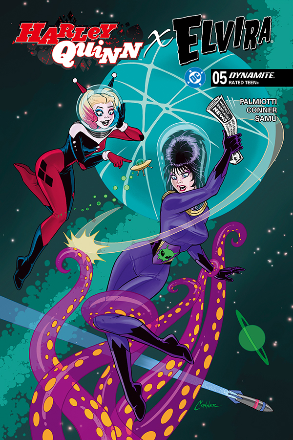 Harley Quinn x Elvira #5 cover