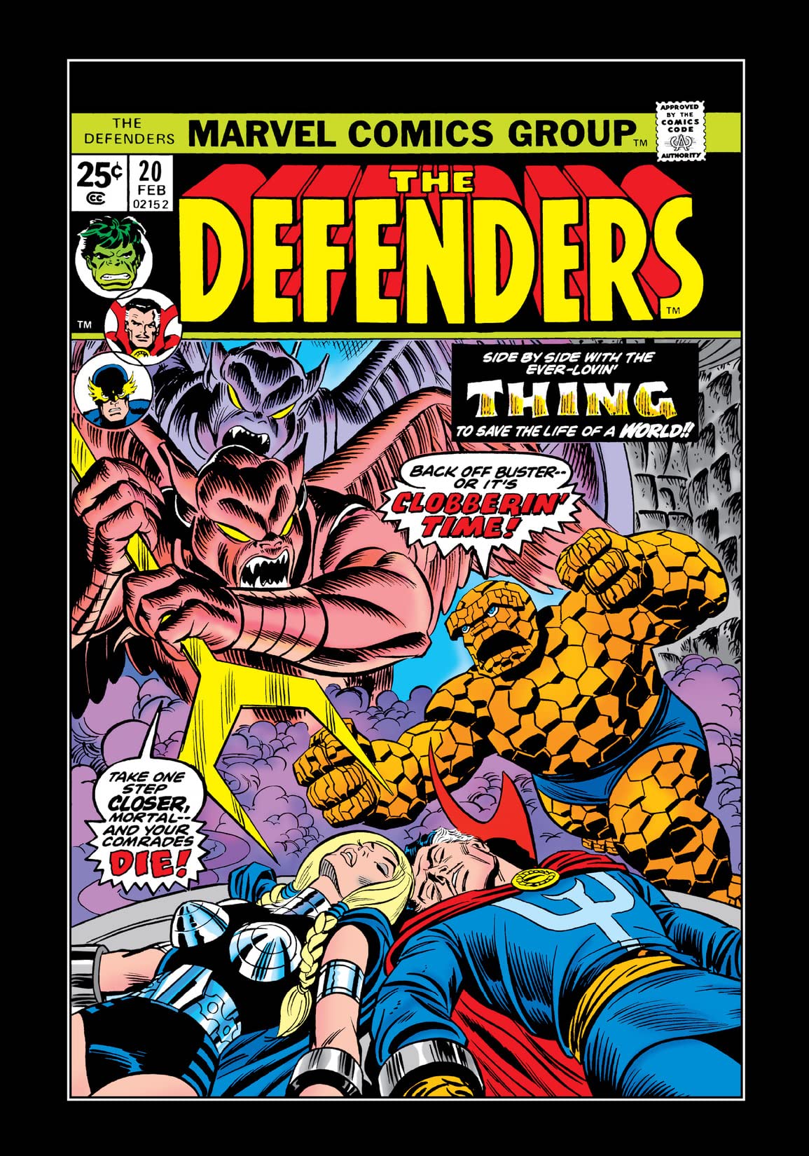 The Defenders #20 cover
