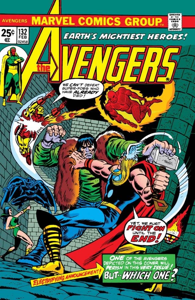 The Avengers #132 cover
