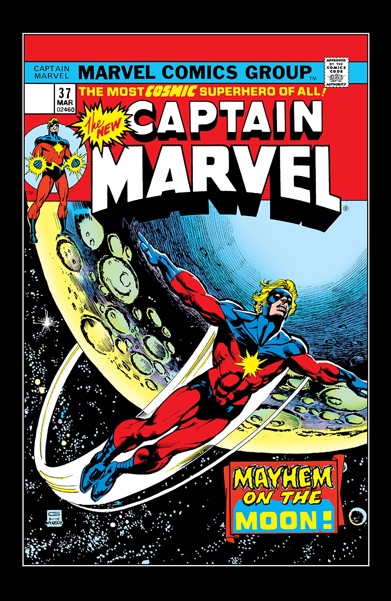 Captain Marvel #37 cover