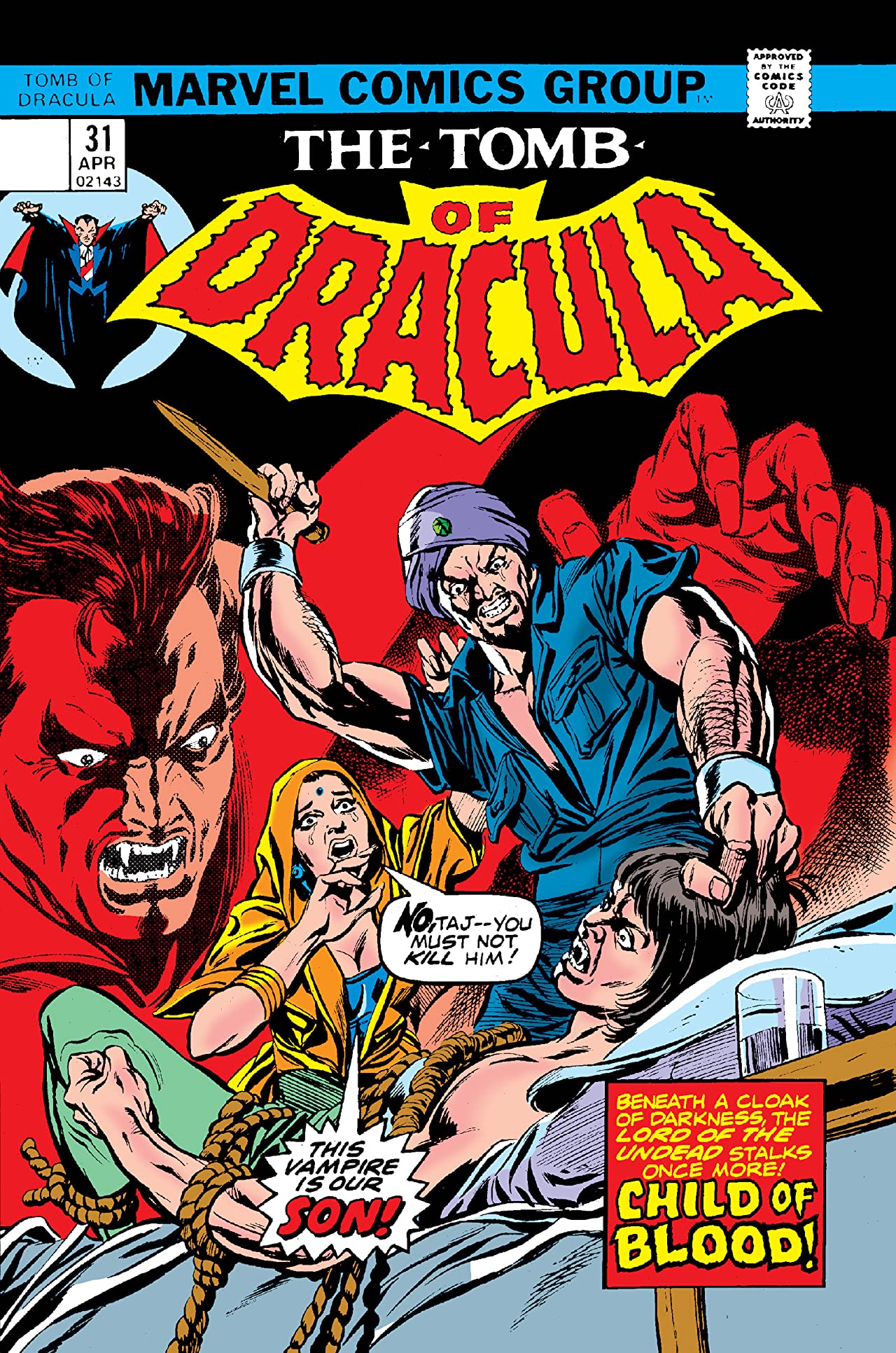 Tomb of Dracula #31 cover