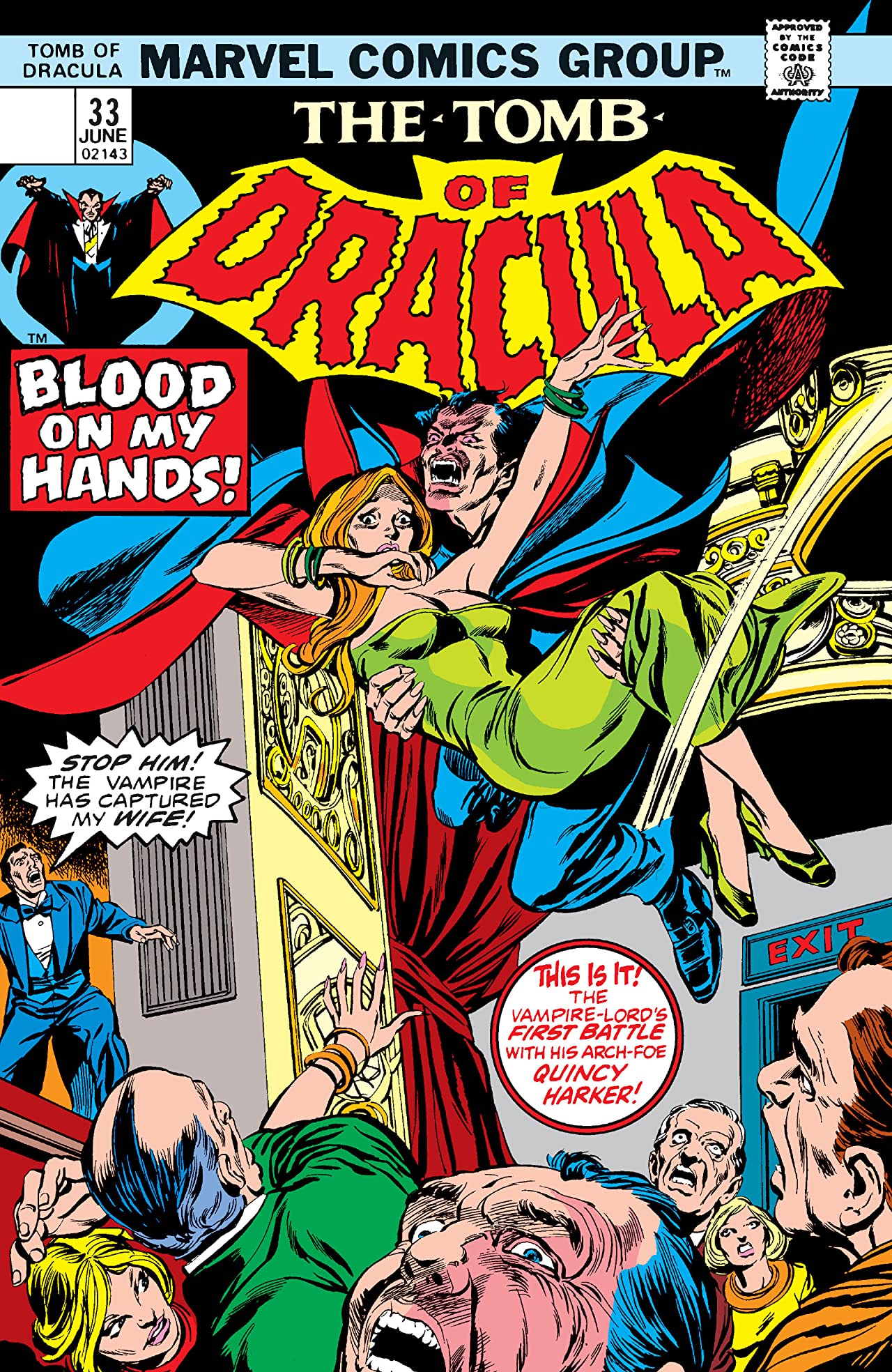 Tomb of Dracula #33 cover