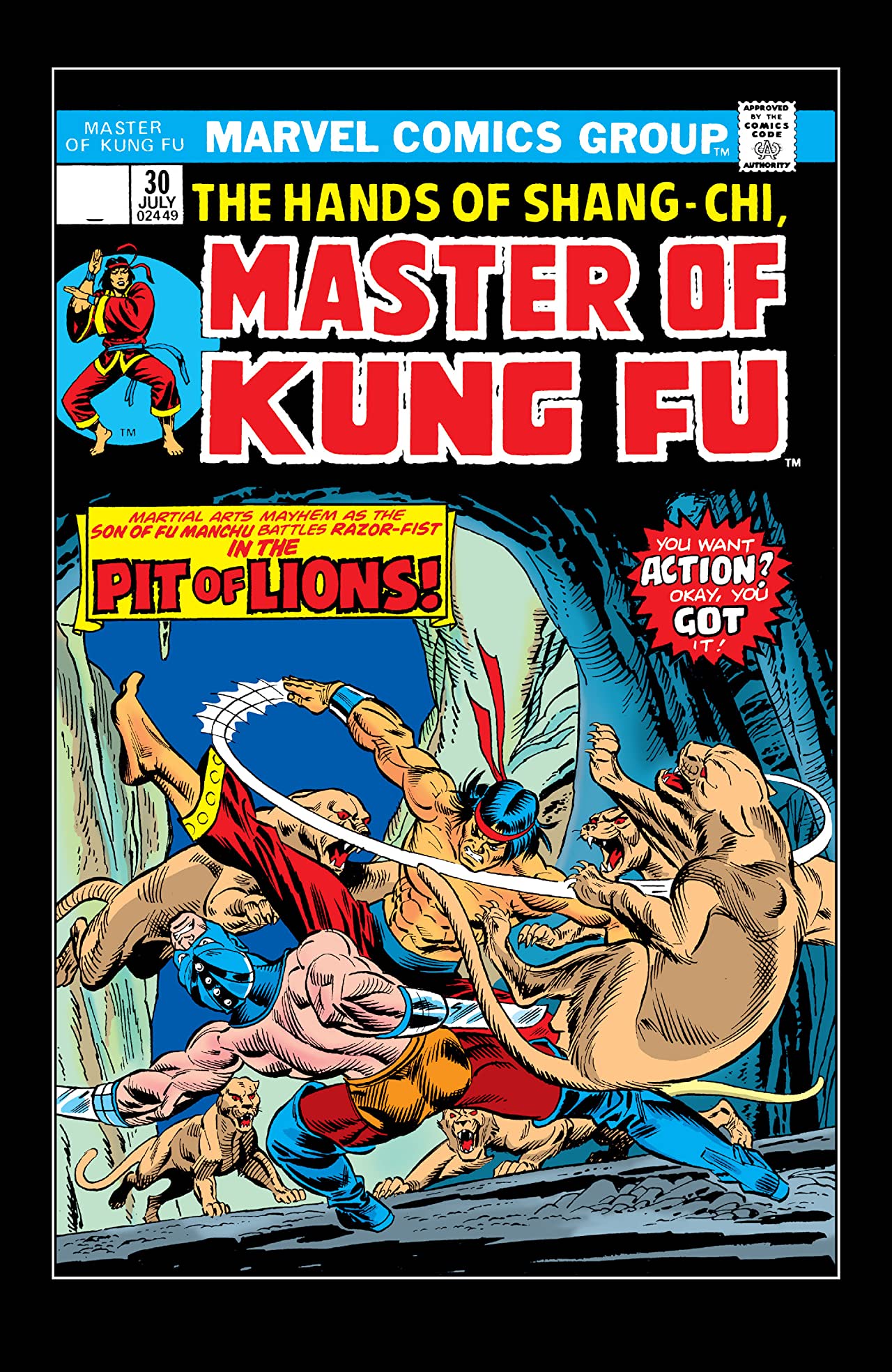 Master of Kung Fu #30 cover