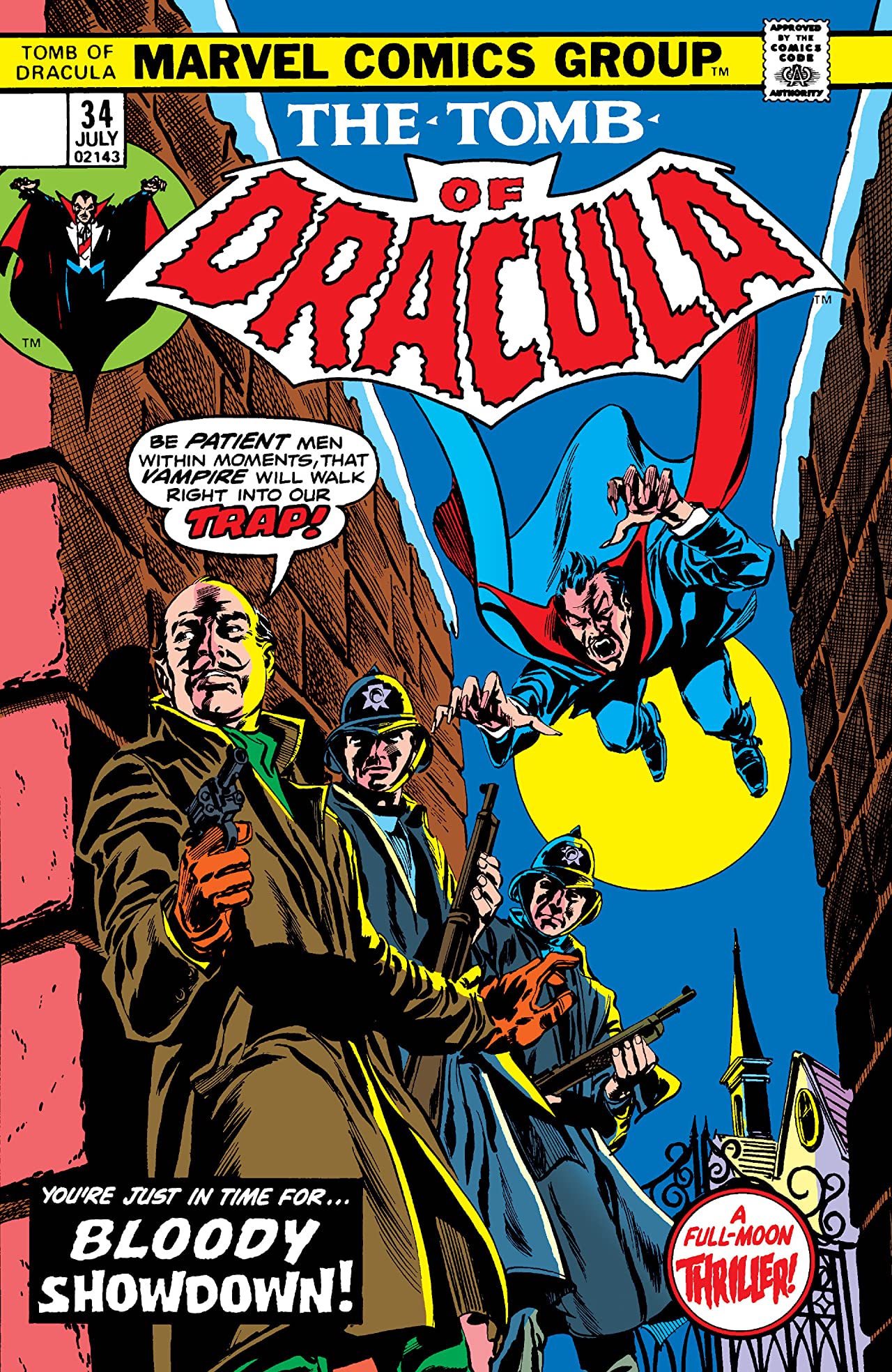 Tomb of Dracula #34 cover