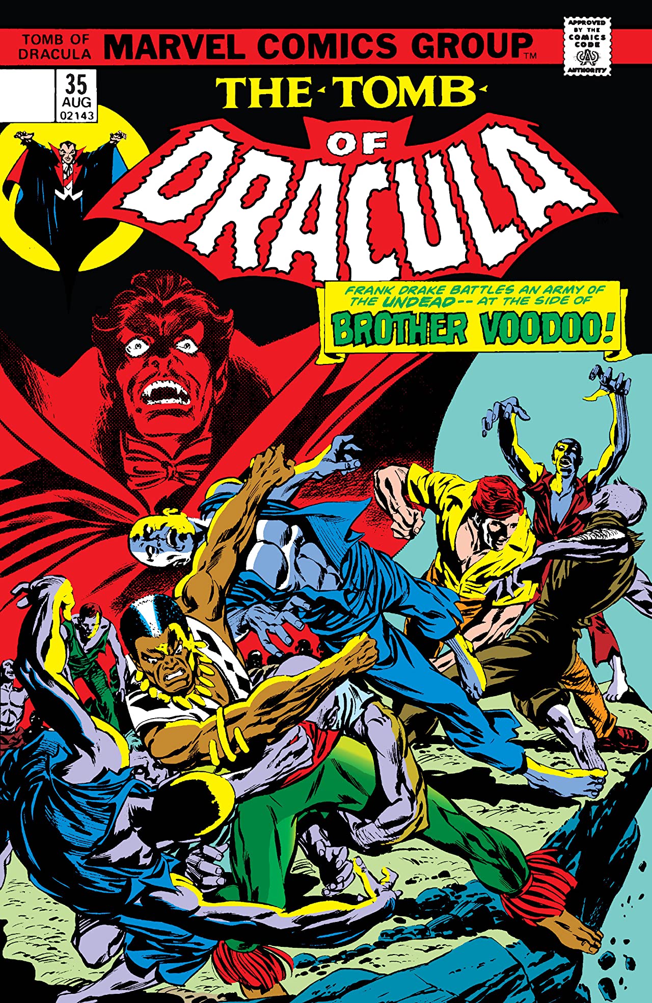 Tomb of Dracula #35 cover