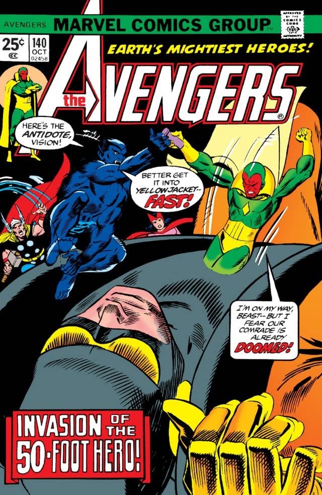 The Avengers #140 cover