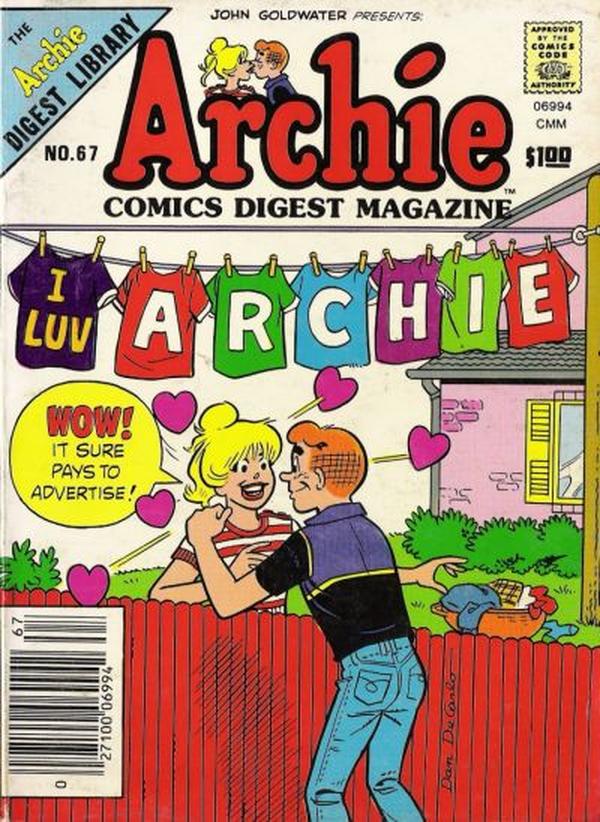 Archie Comics Digest #67 cover