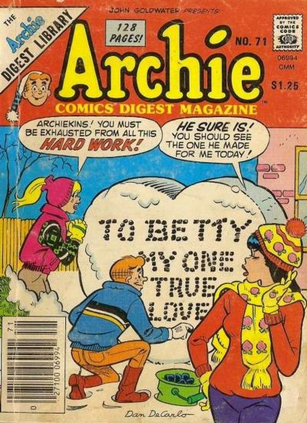 Archie Comics Digest #71 cover