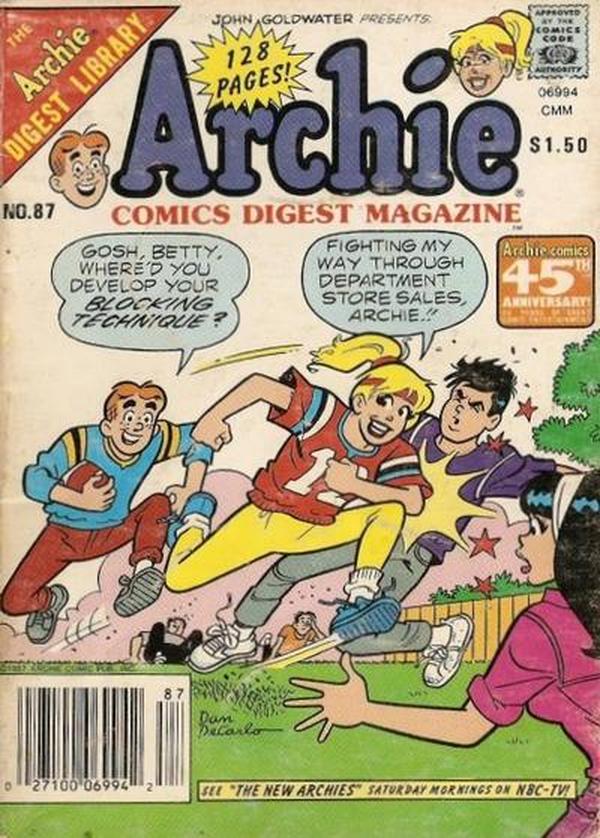 Archie Comics Digest #87 cover
