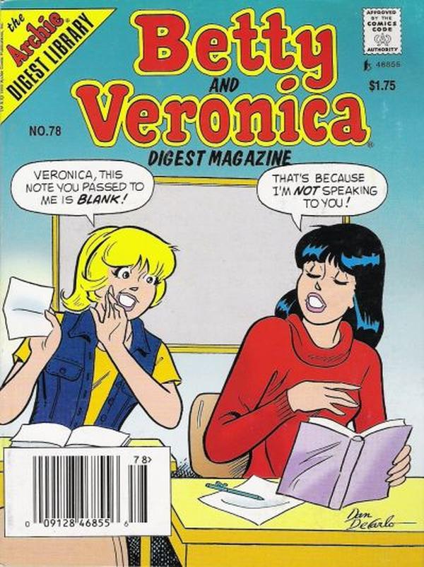 Betty and Veronica Comics Digest Magazine #78