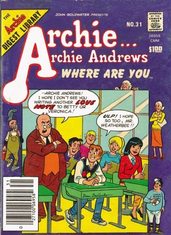Archie... Archie Andrews, Where Are You? Comics Digest Magazine #31