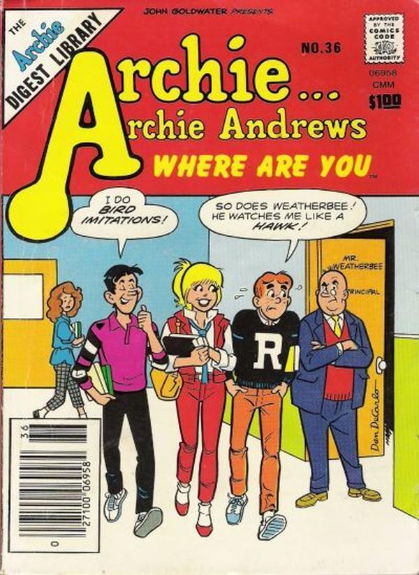 Archie... Archie Andrews, Where Are You? Comics Digest Magazine #36