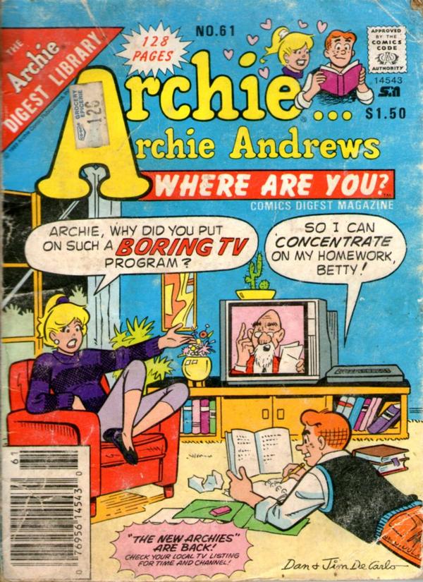 Archie... Archie Andrews, Where Are You? Comics Digest Magazine #61