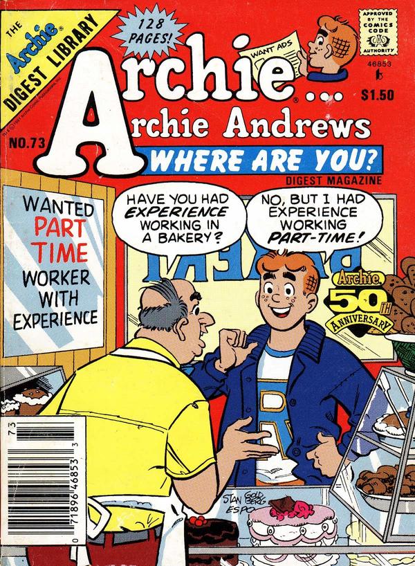 Archie... Archie Andrews, Where Are You? Comics Digest Magazine #73