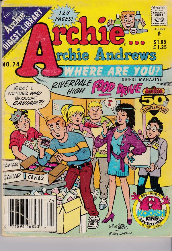 Archie... Archie Andrews, Where Are You? Comics Digest Magazine #74