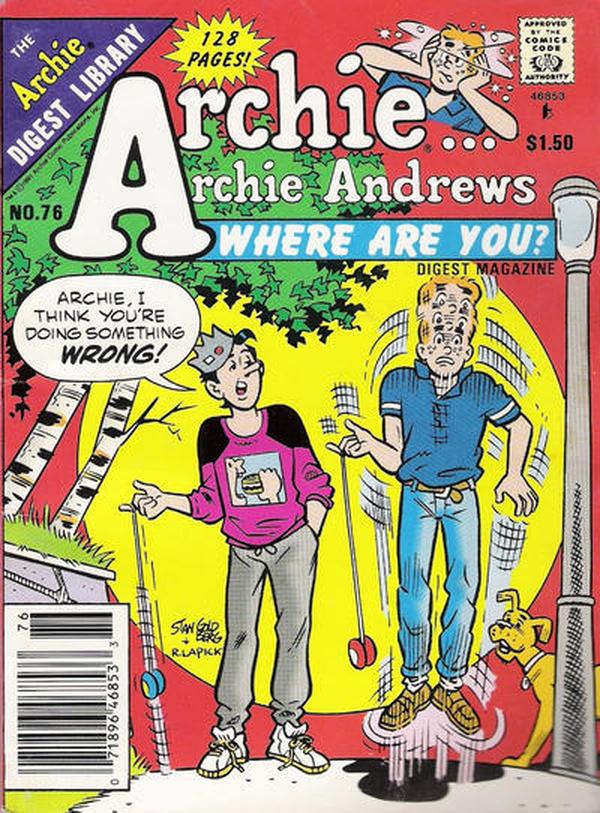 Archie... Archie Andrews, Where Are You? Comics Digest Magazine #76