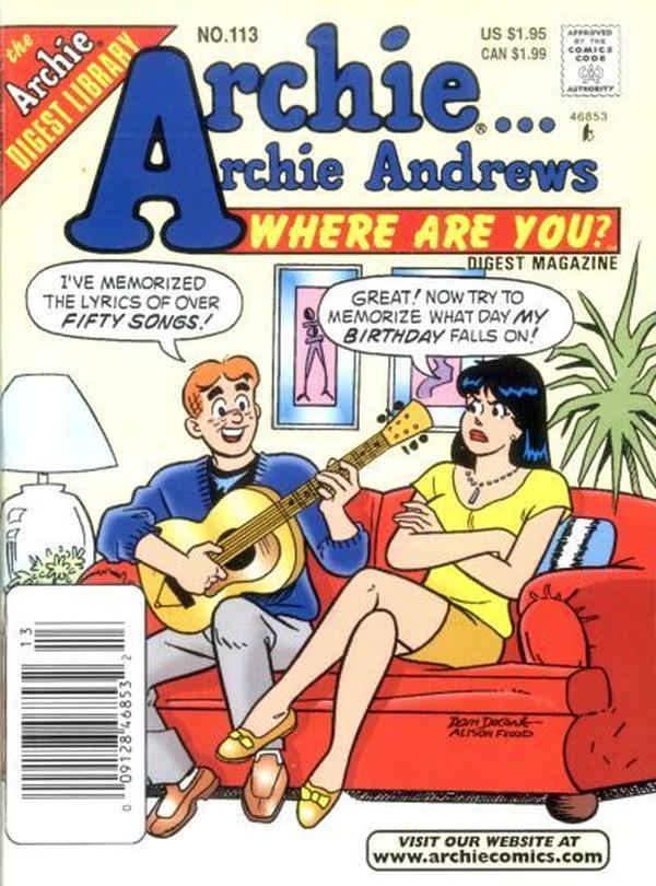 Archie... Archie Andrews, Where Are You? Comics Digest Magazine #113