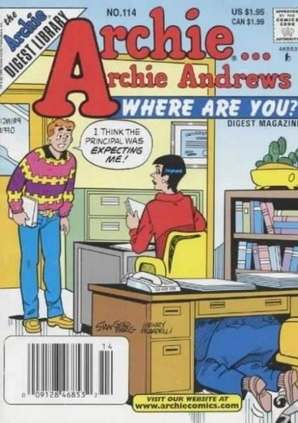 Archie... Archie Andrews, Where Are You? Comics Digest Magazine #114 cover