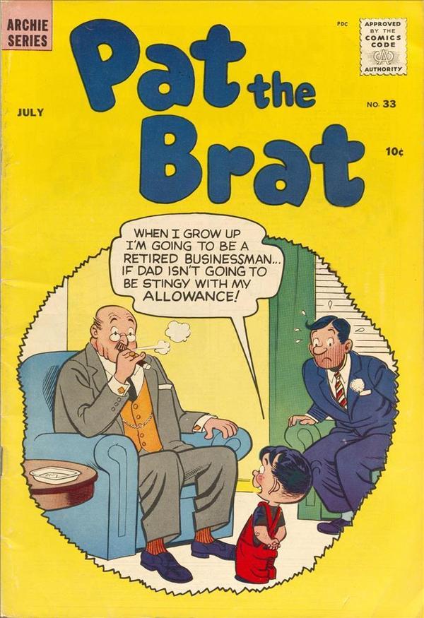 Pat the Brat #33 cover