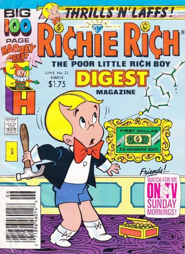 Richie Rich Digest Magazine #21 cover