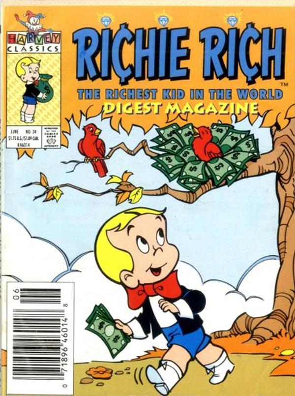 Richie Rich Digest Magazine #34