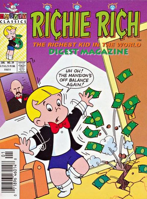 Richie Rich Digest Magazine #39 cover
