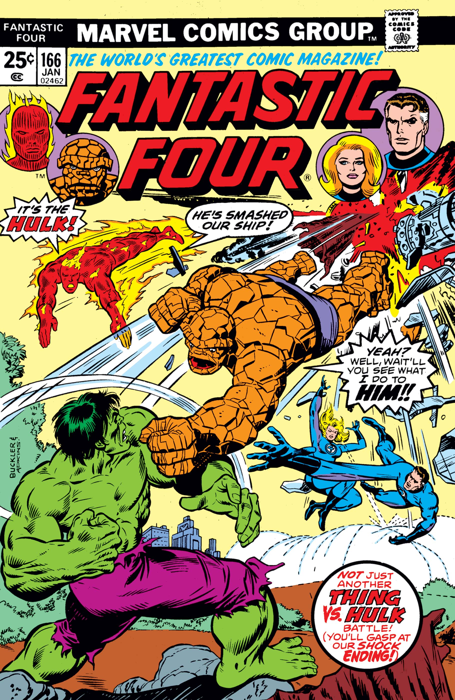 Fantastic Four #166 cover