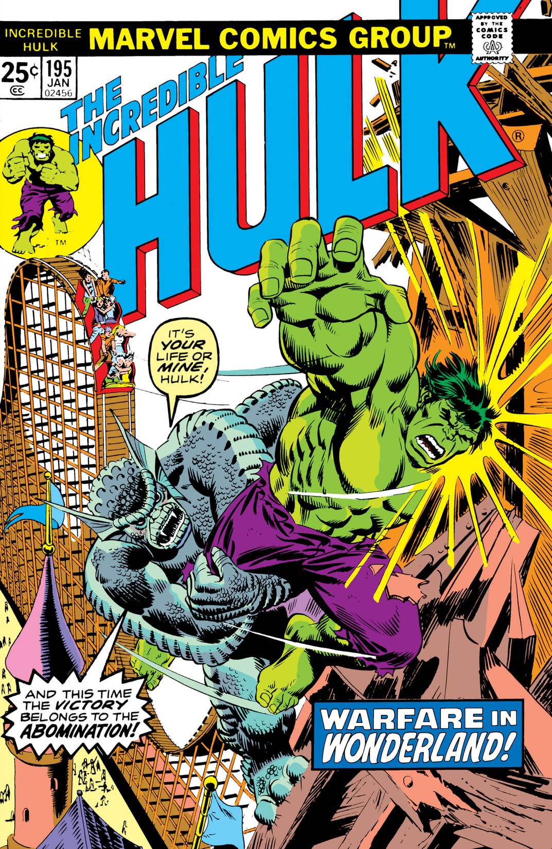 The Incredible Hulk #195 cover