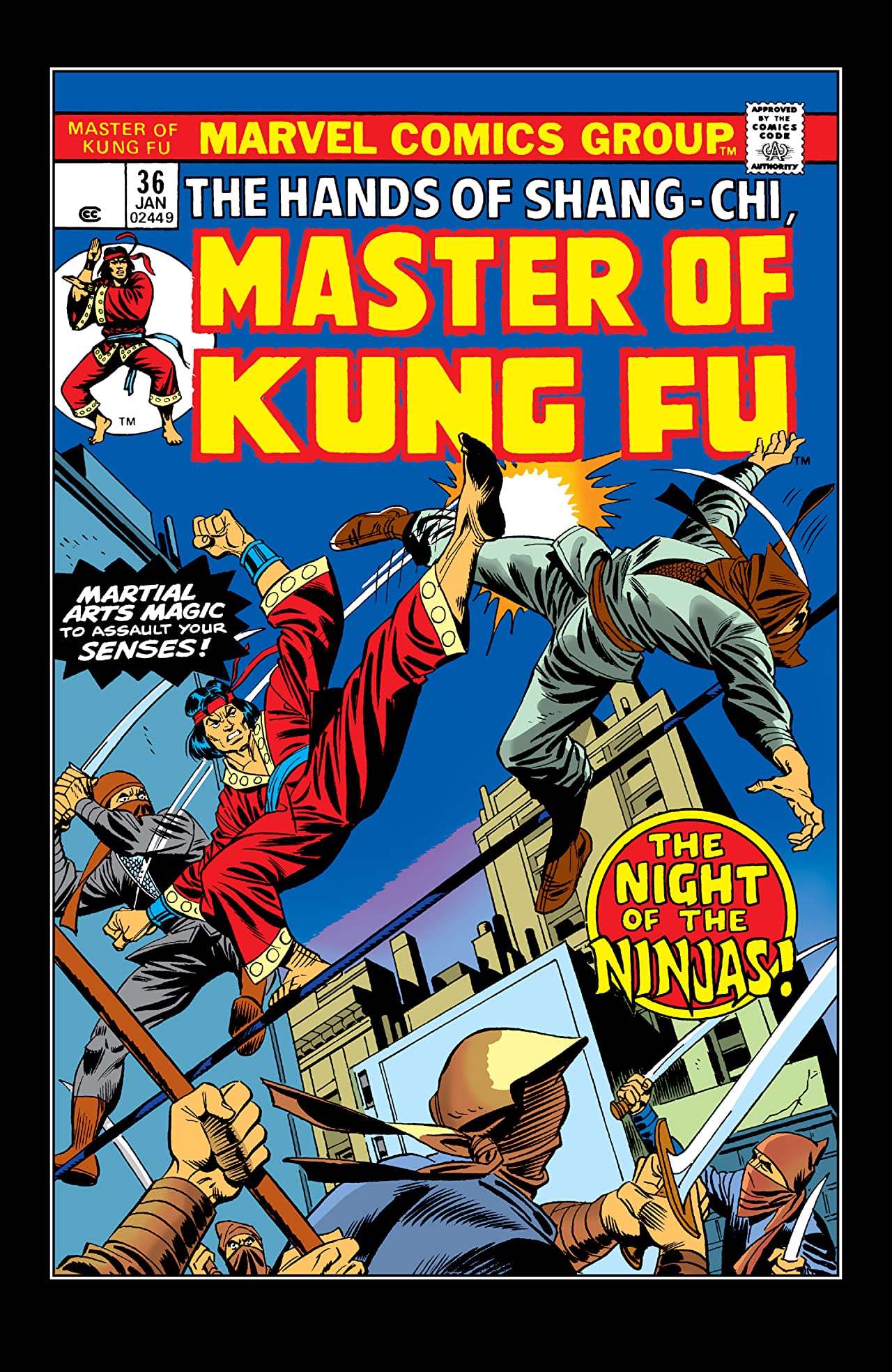 Master of Kung Fu #36 cover
