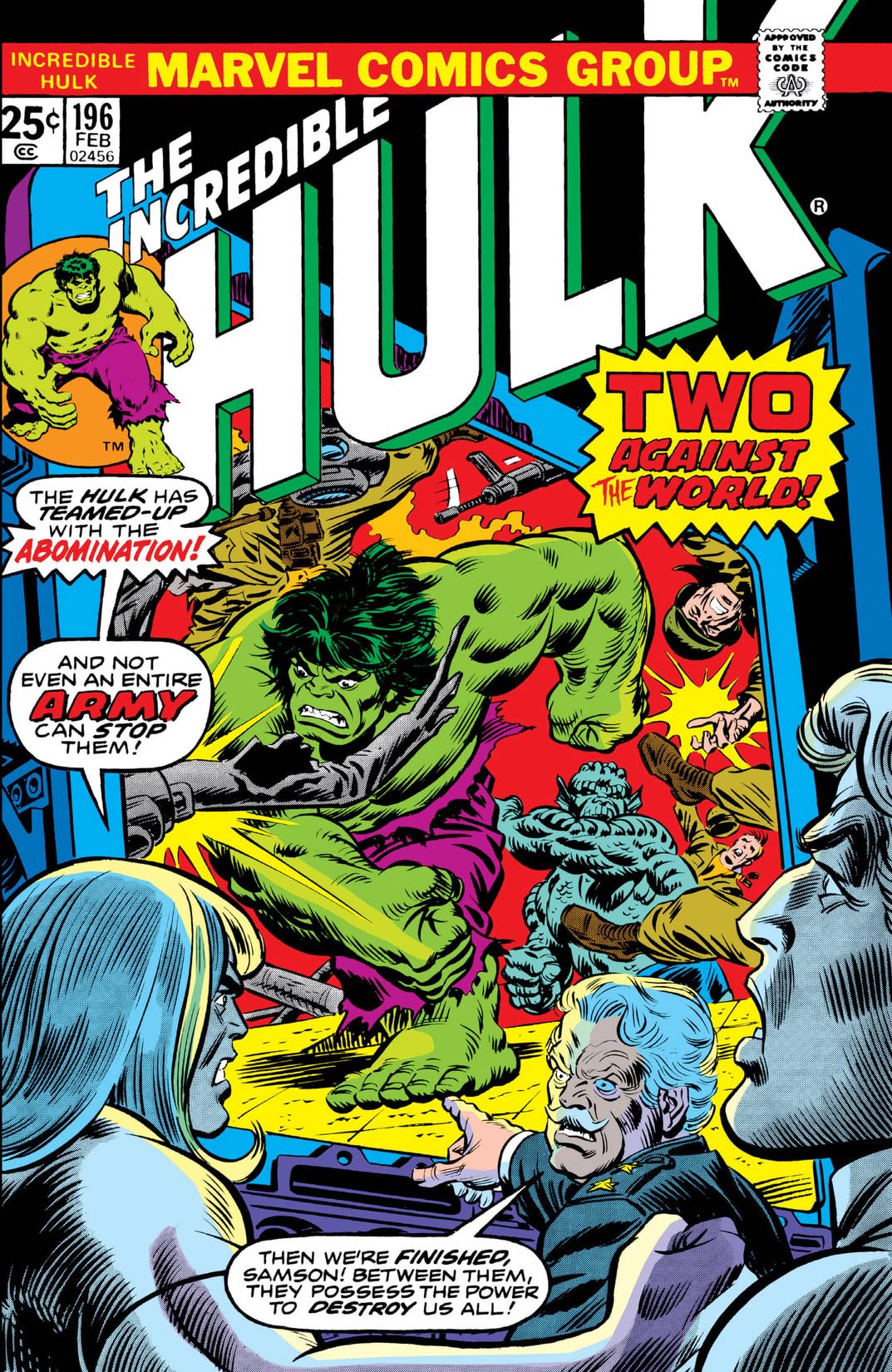 The Incredible Hulk #196 cover