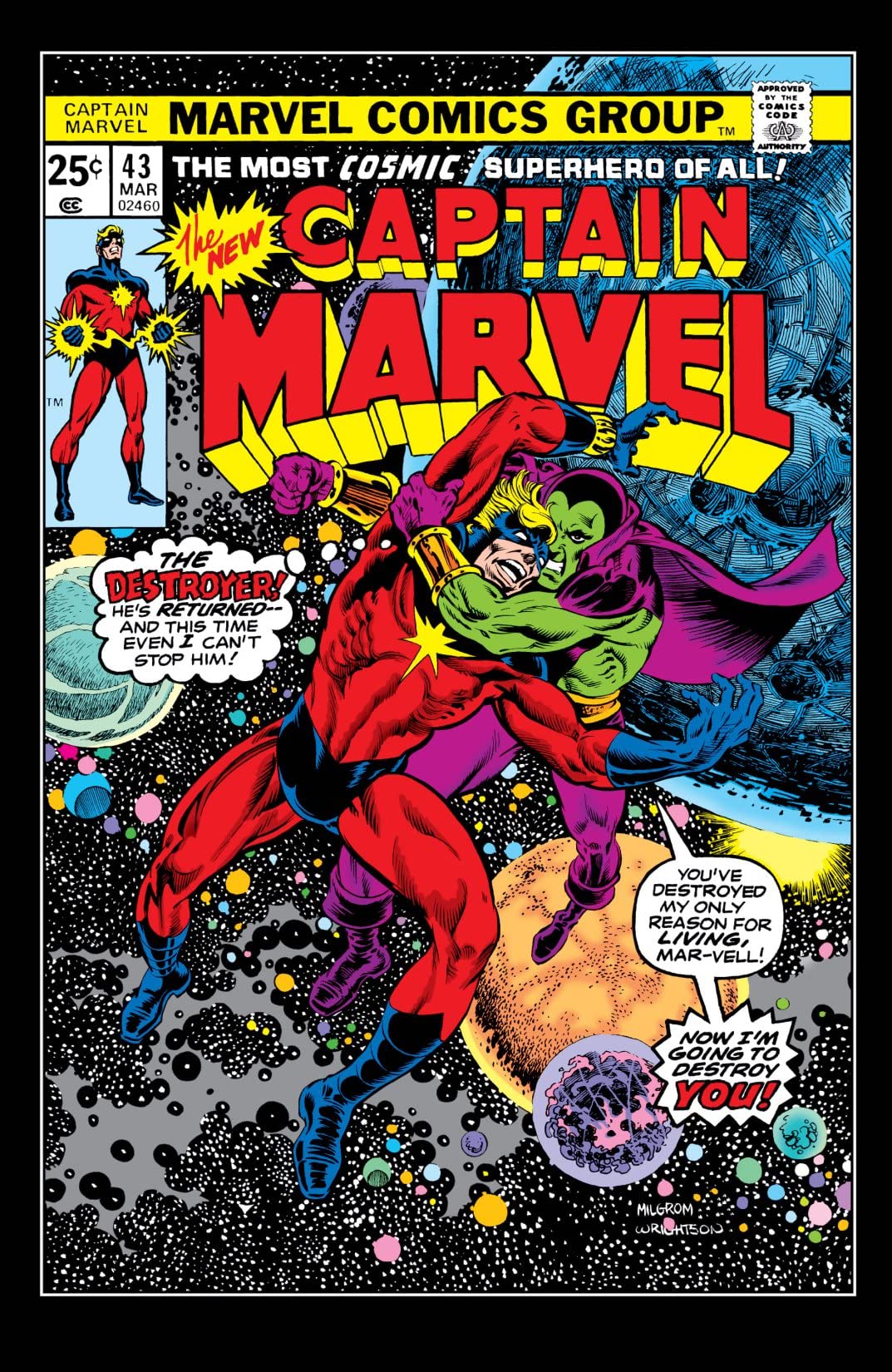 Captain Marvel #43 cover