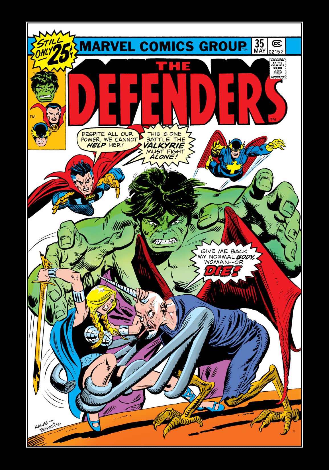 The Defenders #35 cover