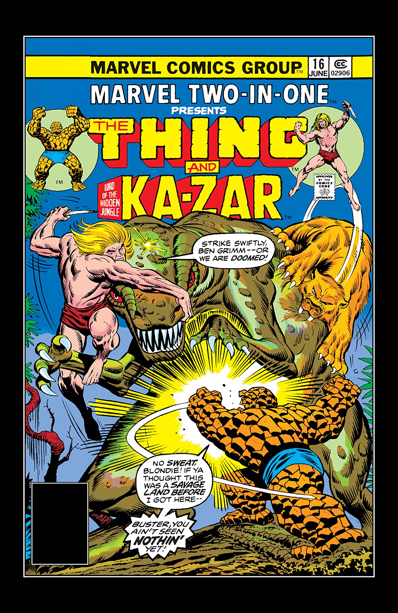Marvel Two-in-One #16 cover