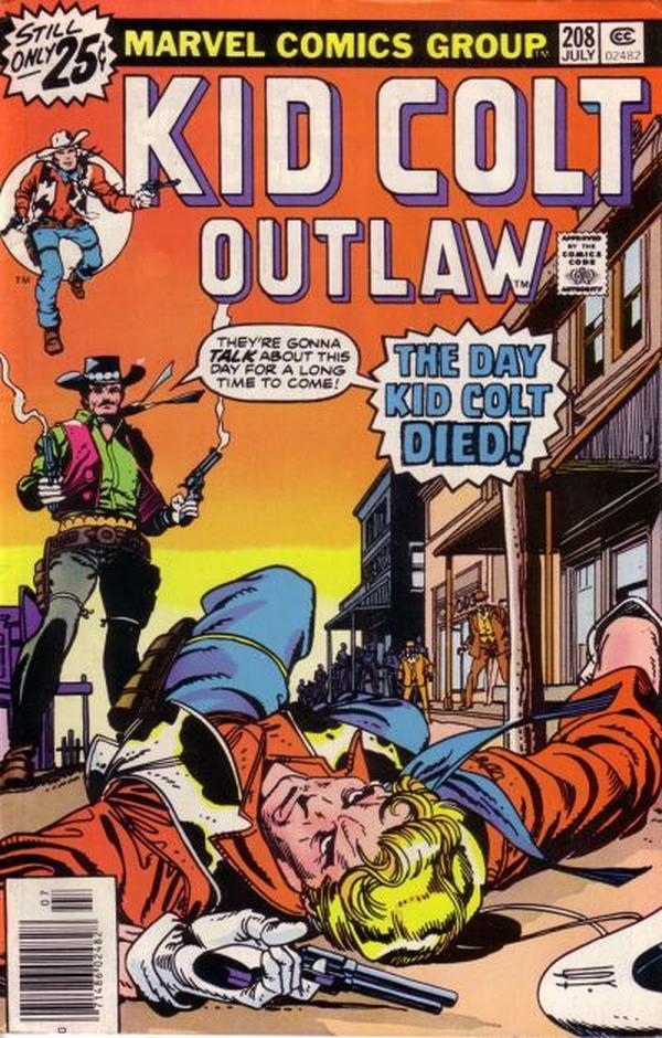 Kid Colt Outlaw #208 cover
