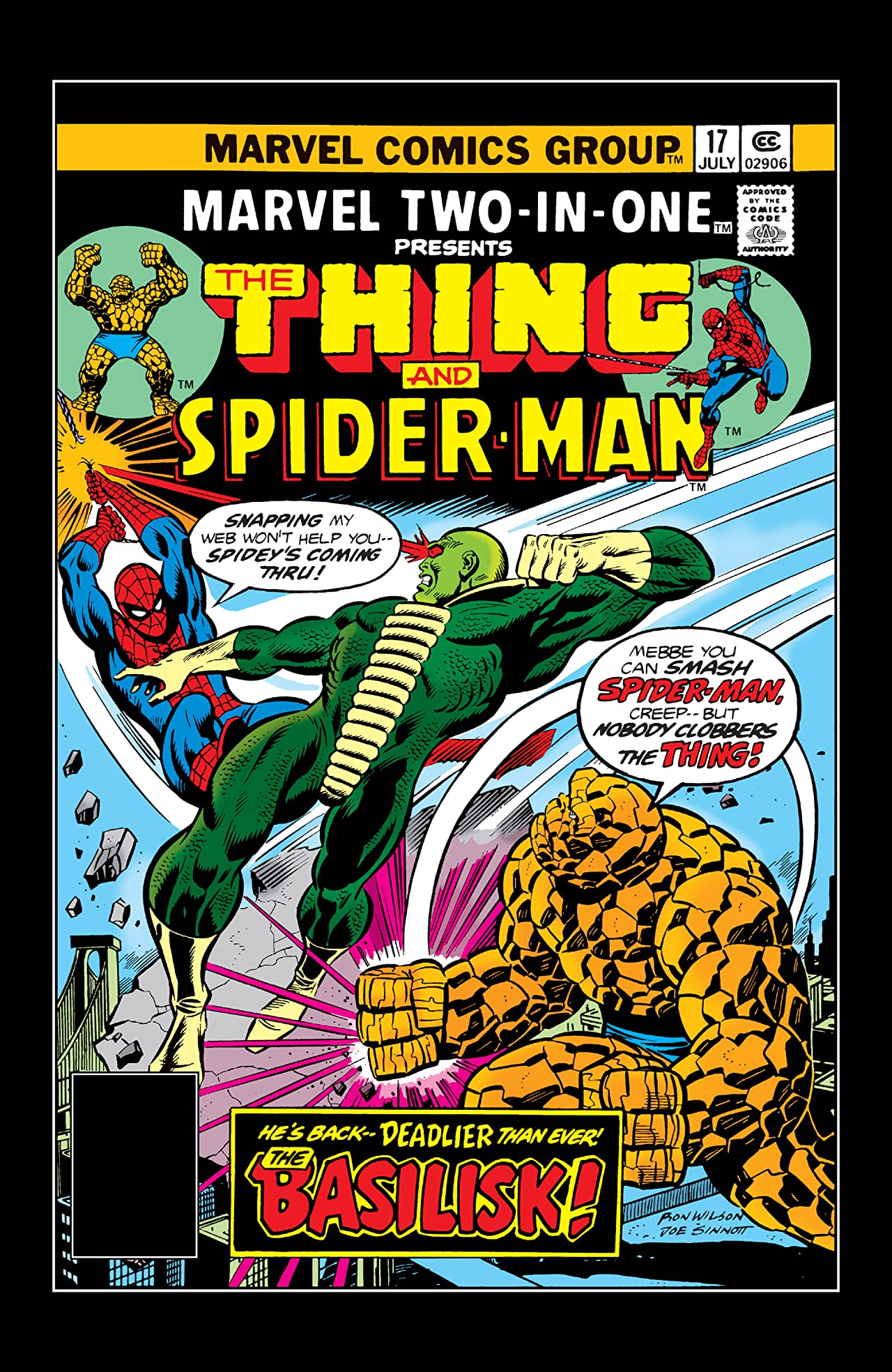 Marvel Two-in-One #17 cover