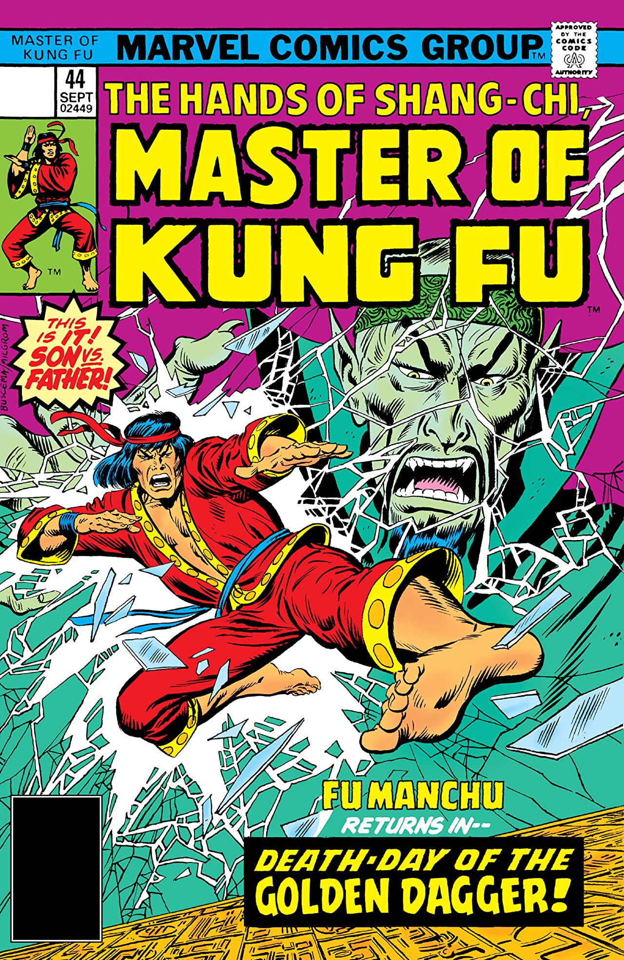 Master of Kung Fu #44 cover