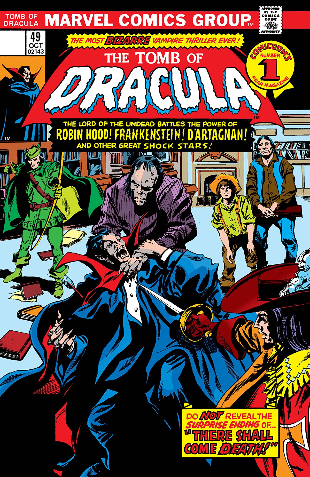 Tomb of Dracula #49 cover