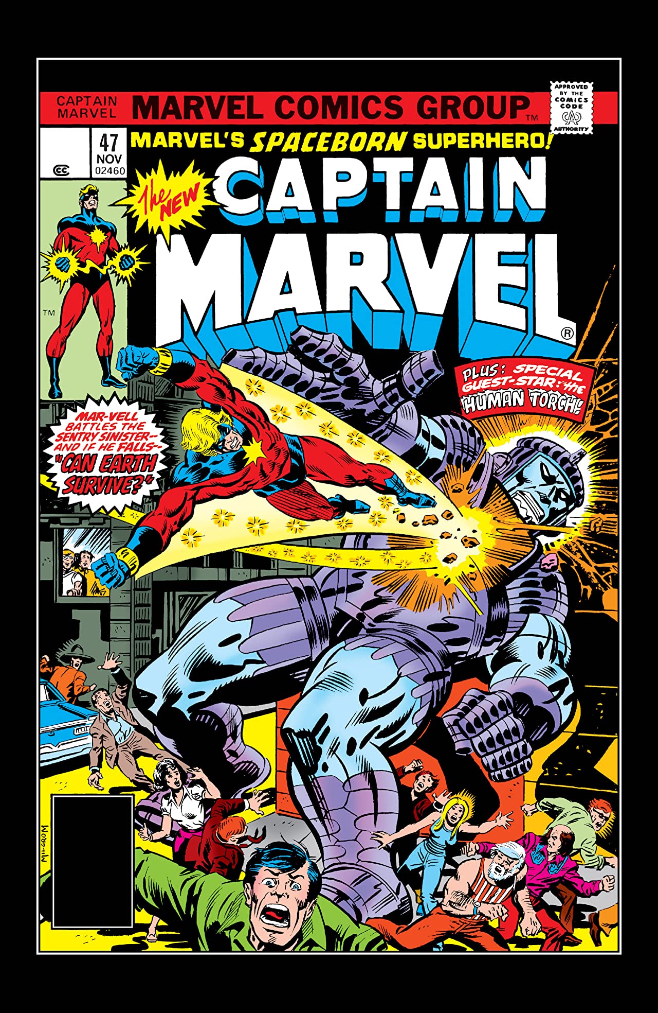 Captain Marvel #47 cover