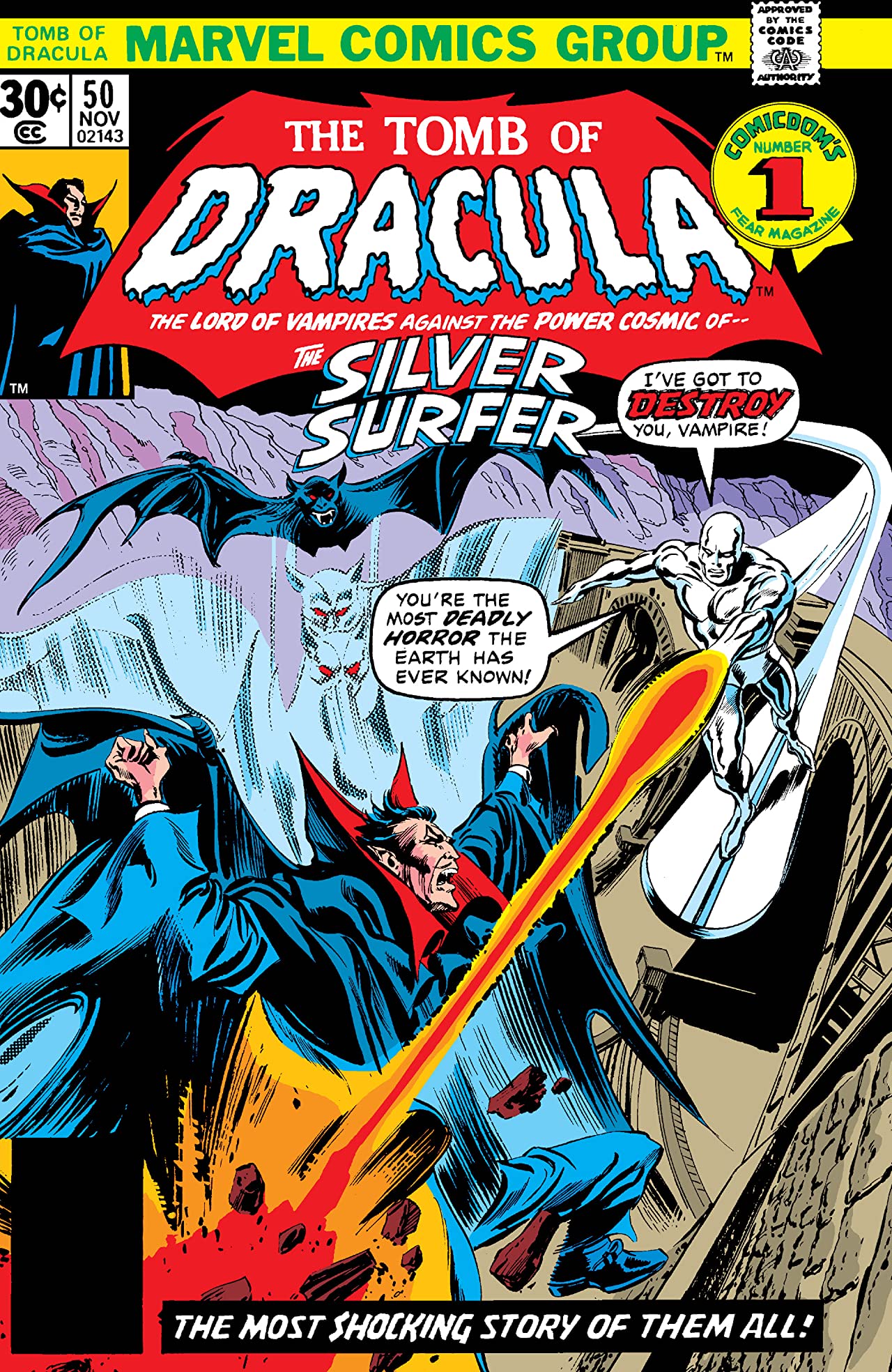 Tomb of Dracula #50 cover