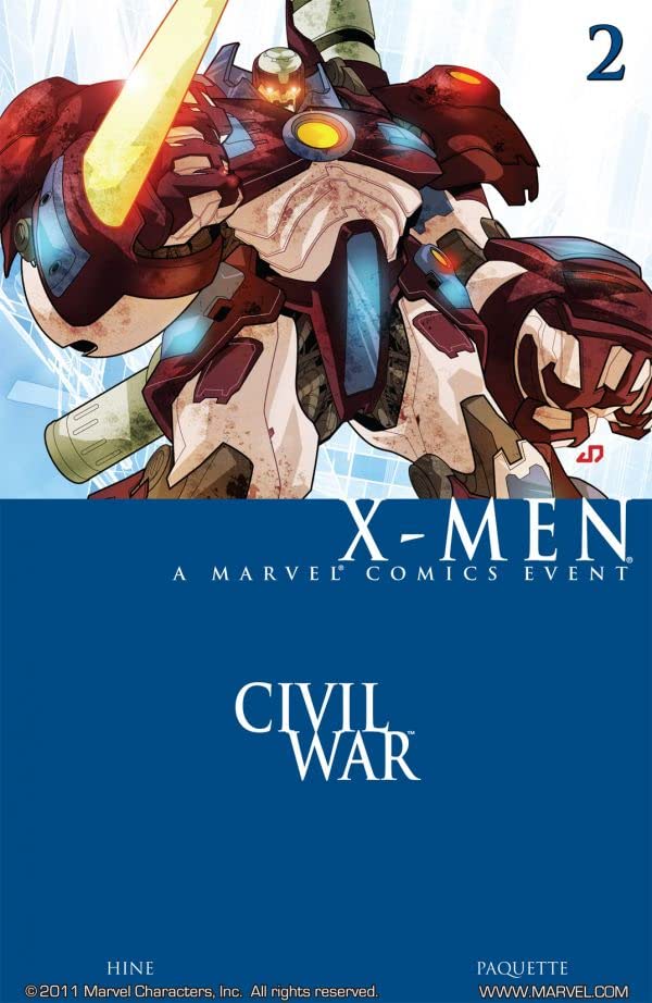 Civil War: X-Men #2 cover