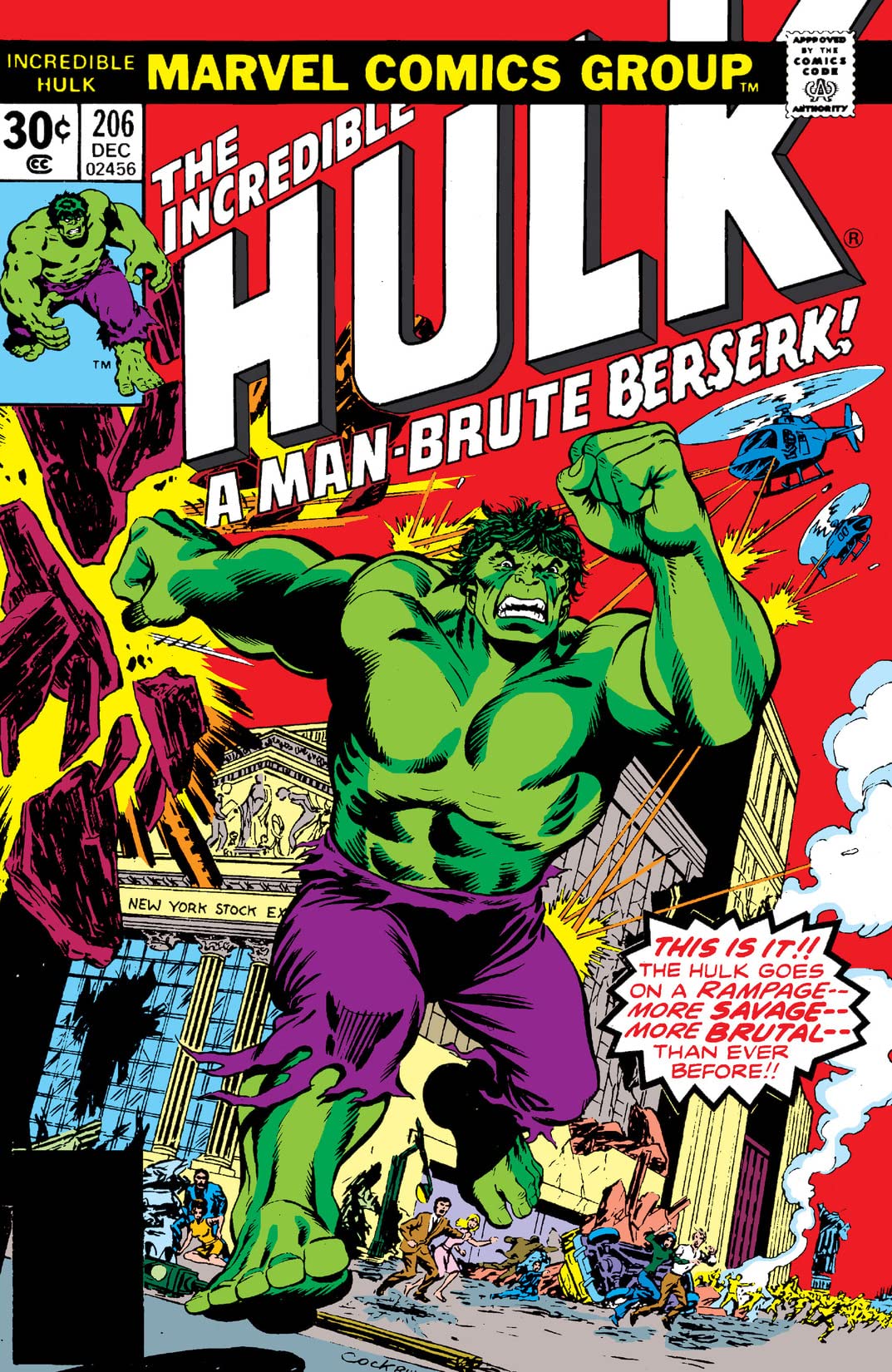 The Incredible Hulk #206 cover