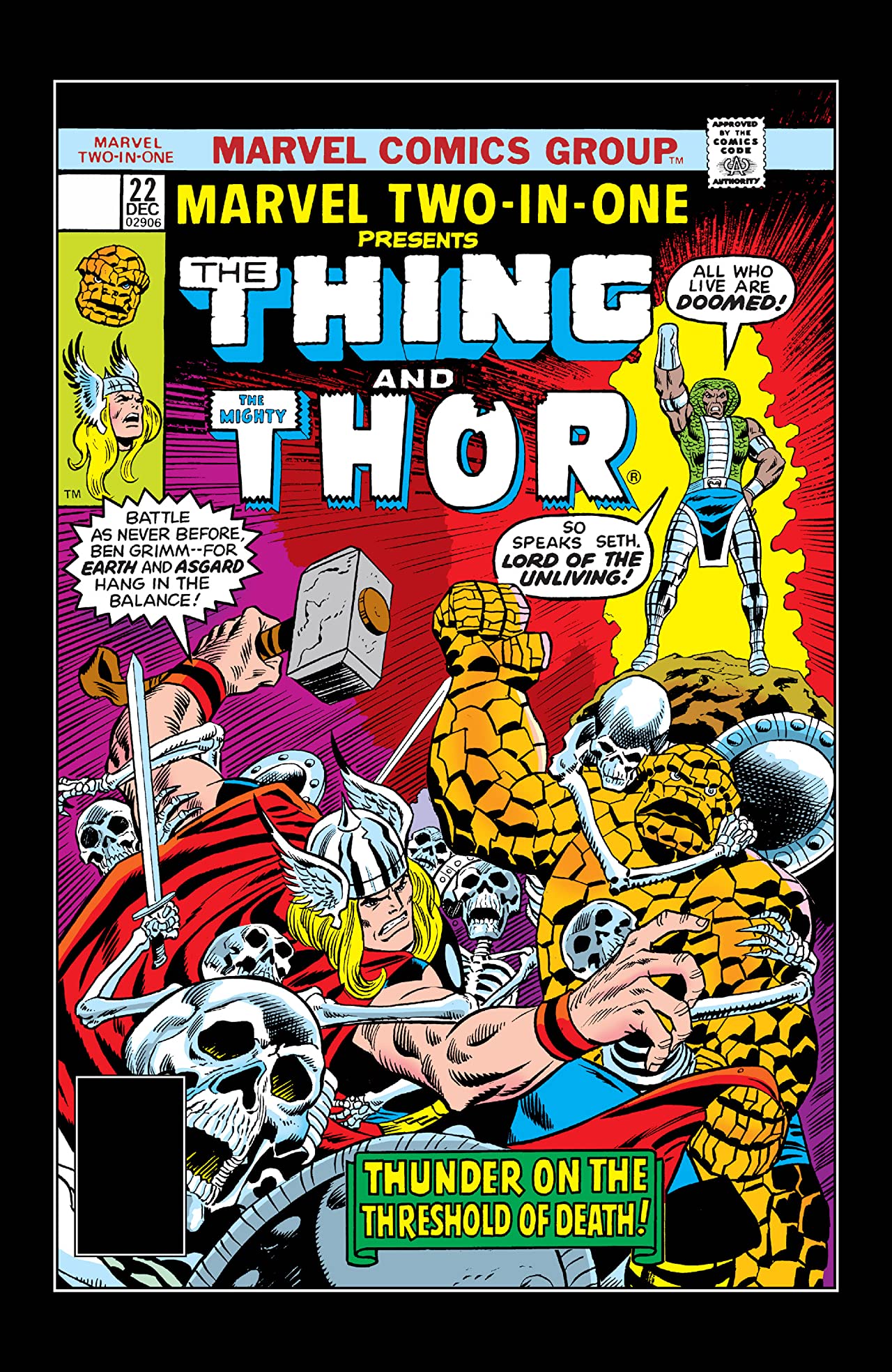 Marvel Two-in-One #22 cover