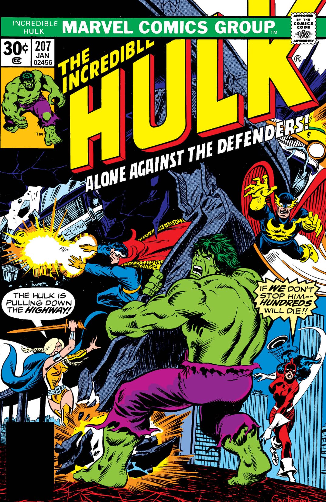 The Incredible Hulk #207 cover