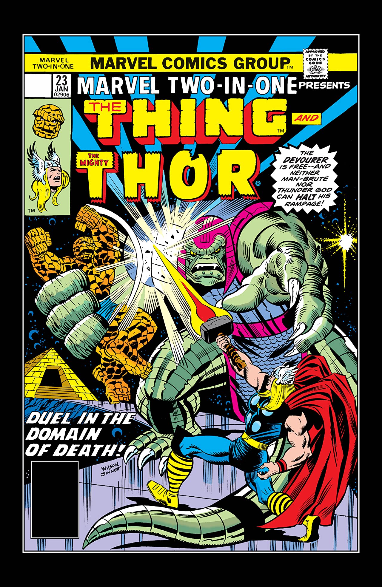 Marvel Two-in-One #23 cover