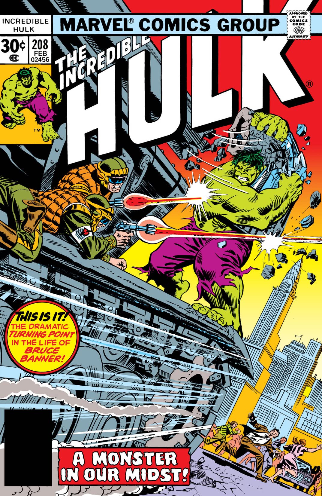 The Incredible Hulk #208 cover