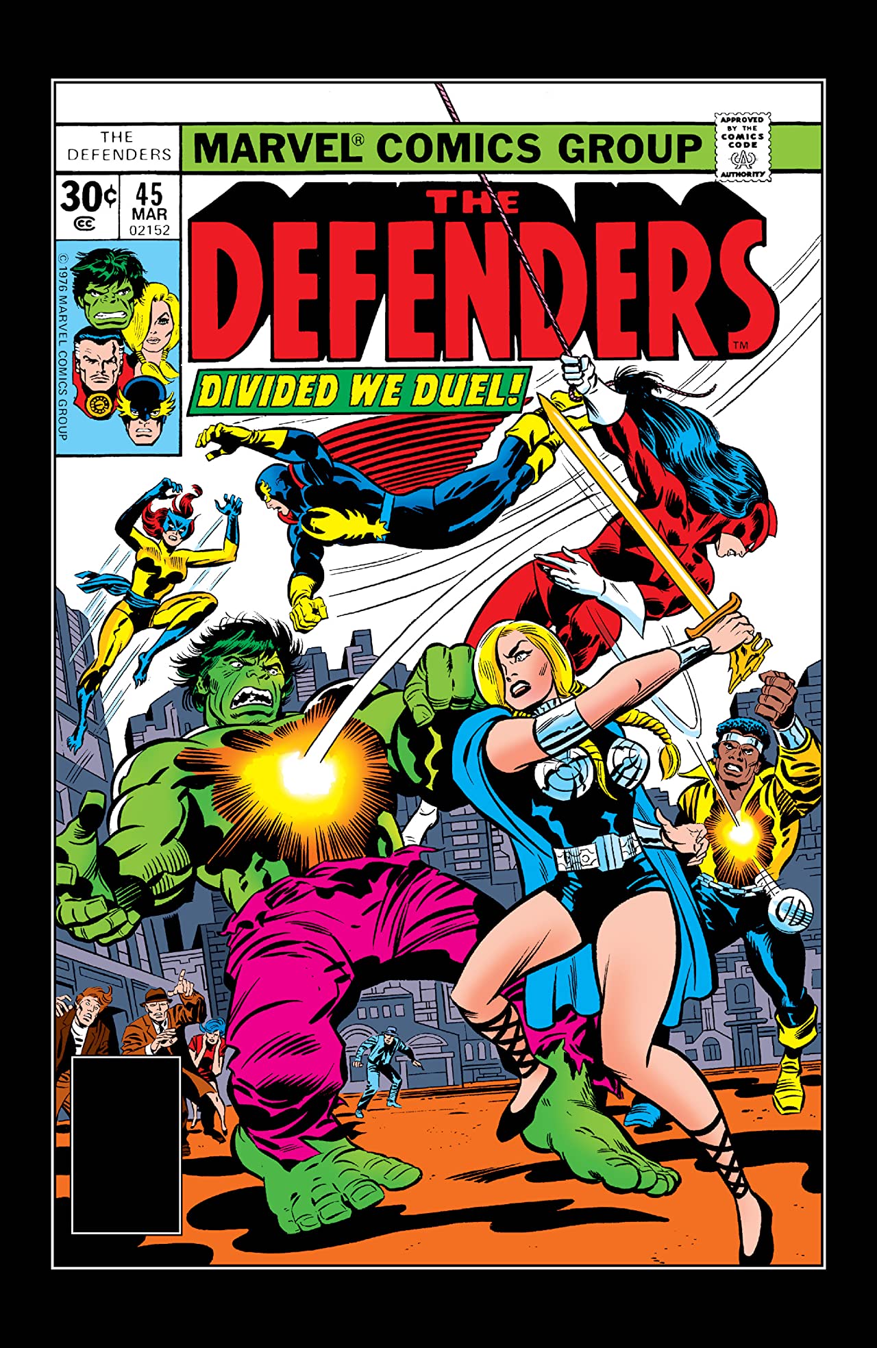 The Defenders #45 cover