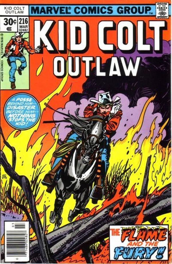 Kid Colt Outlaw #216 cover