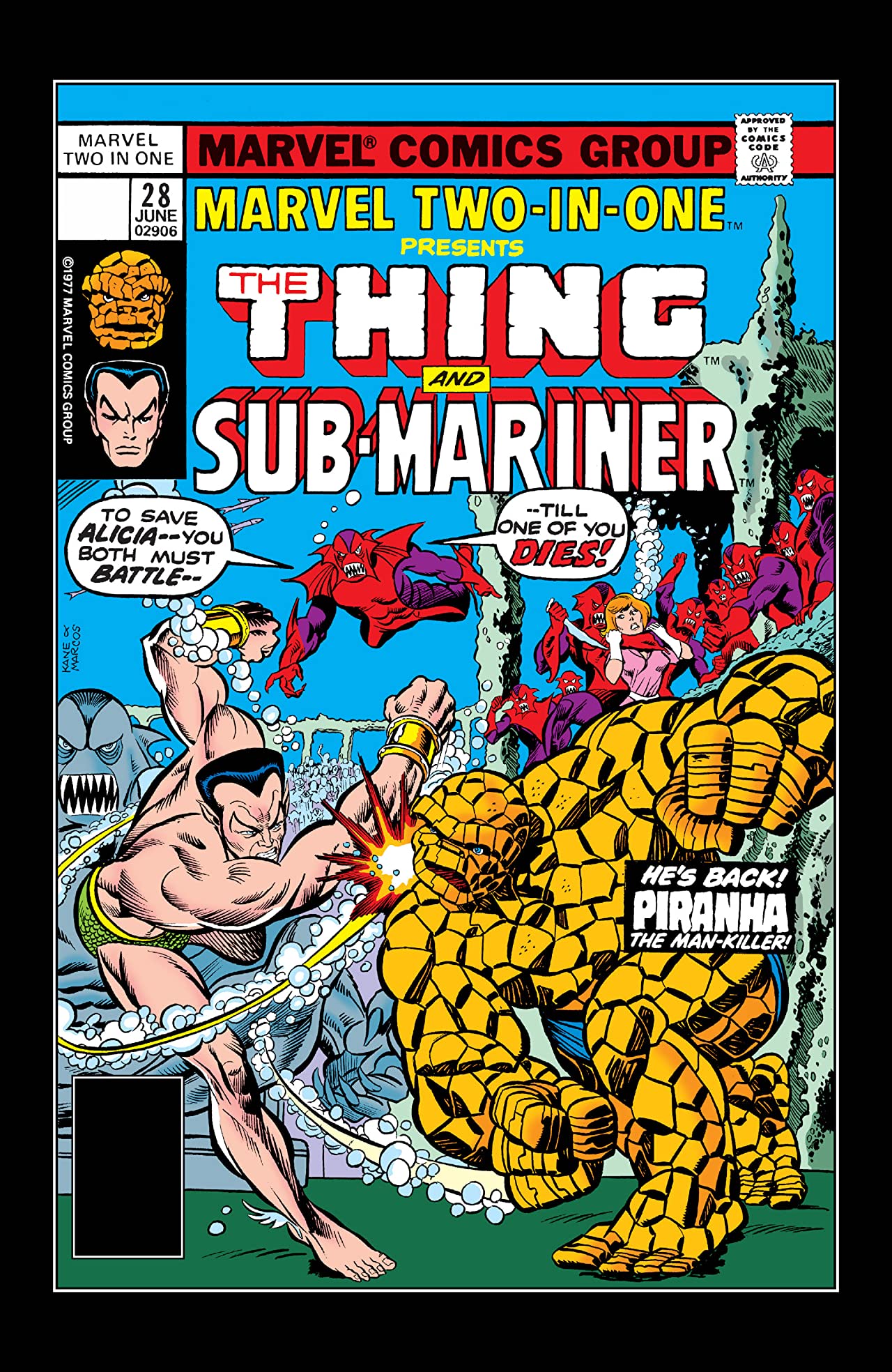 Marvel Two-in-One #28 cover